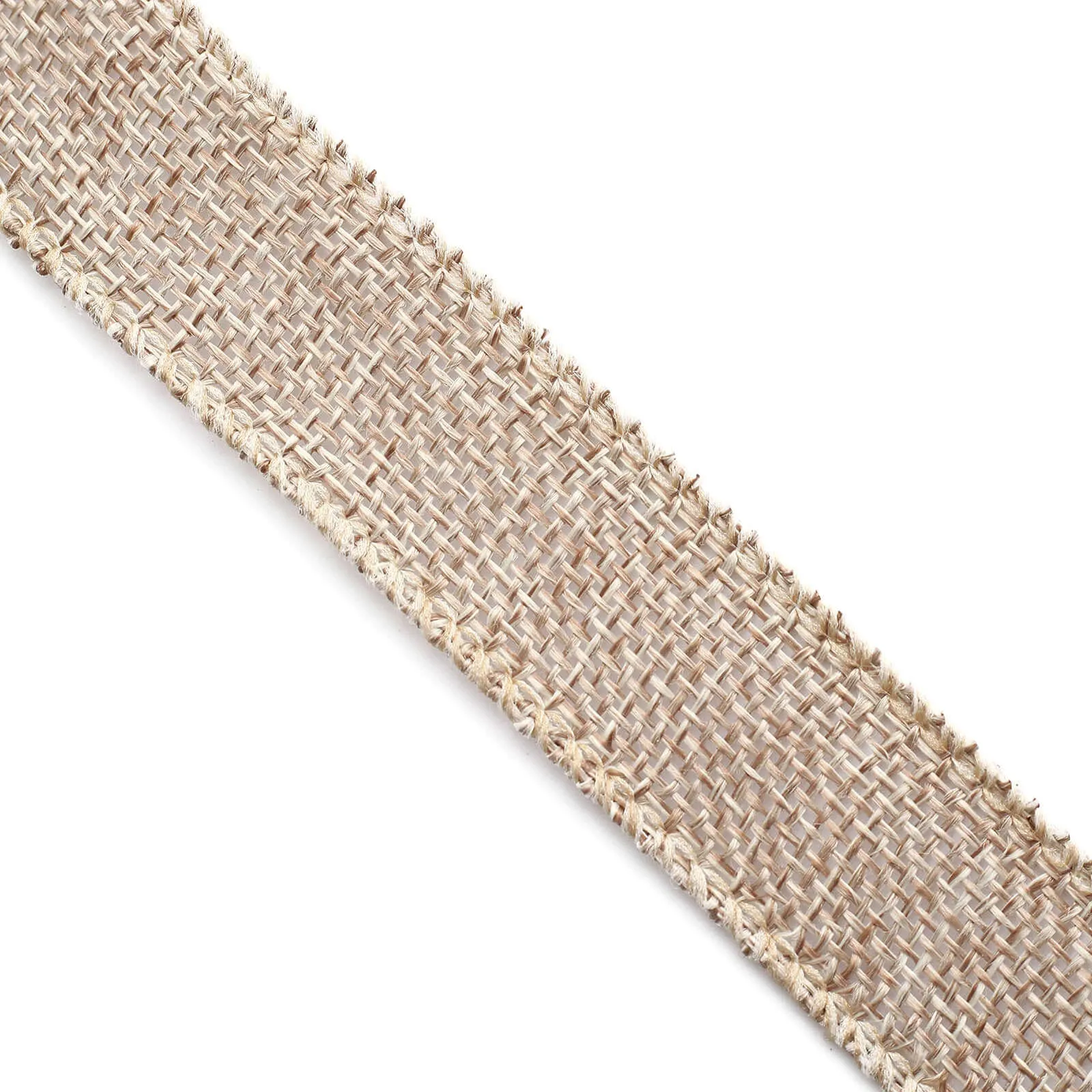 10 Yards 7 8" Natural Tone Jute Burlap Ribbons