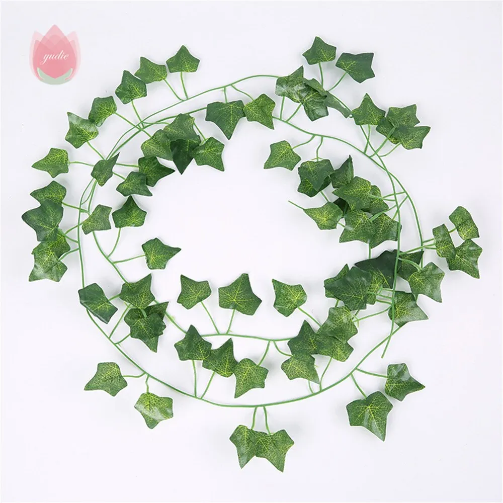 1Pc 230Cm Vine Silk Artificial Ivy Leaf