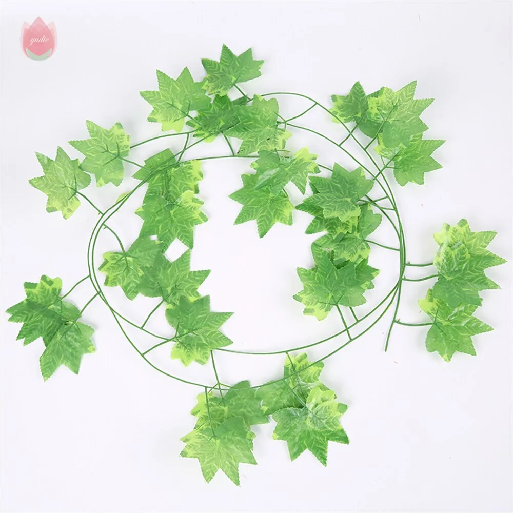 1Pc 230Cm Vine Silk Artificial Ivy Leaf