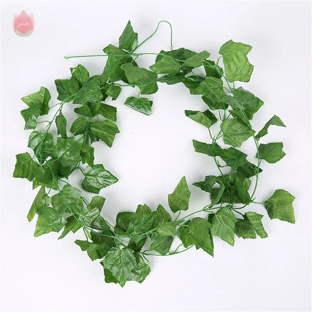 1Pc 230Cm Vine Silk Artificial Ivy Leaf