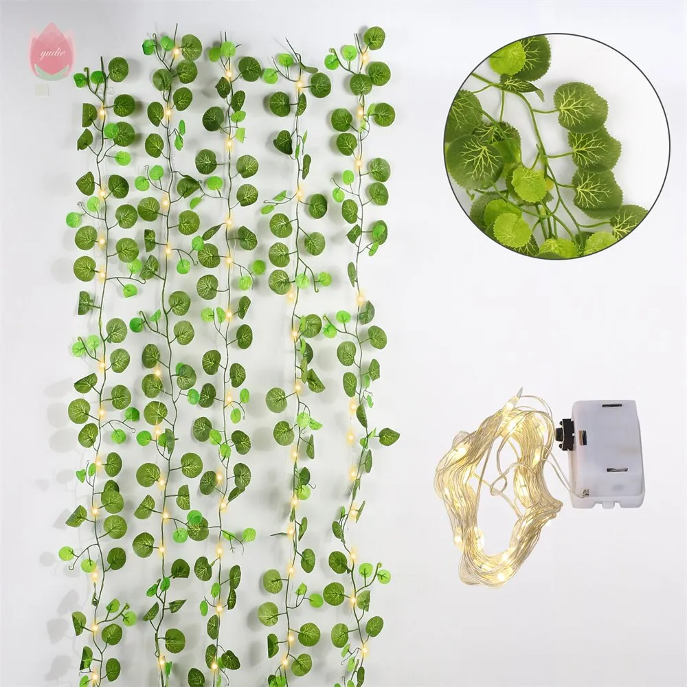 1Pc 230Cm Vine Silk Artificial Ivy Leaf