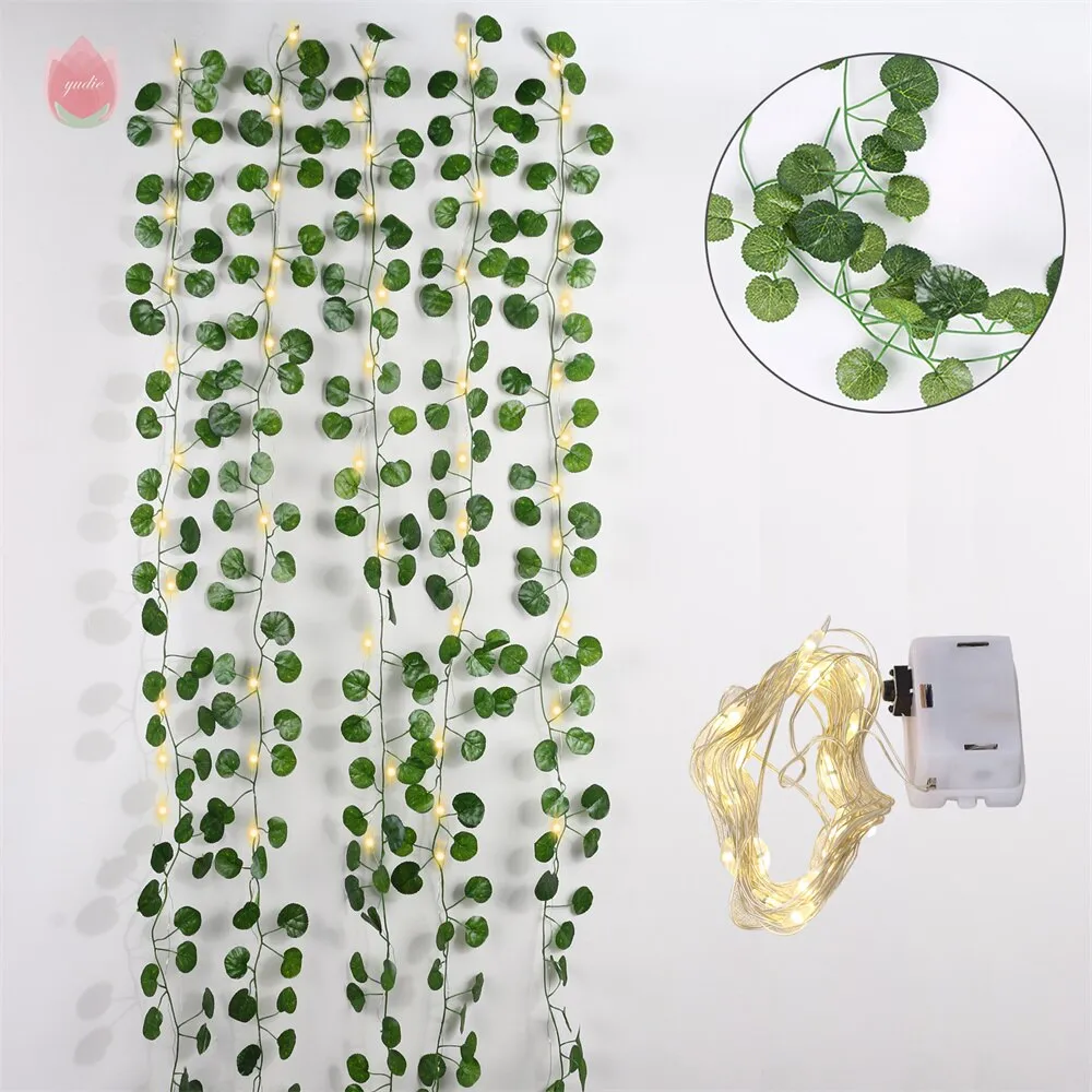 1Pc 230Cm Vine Silk Artificial Ivy Leaf