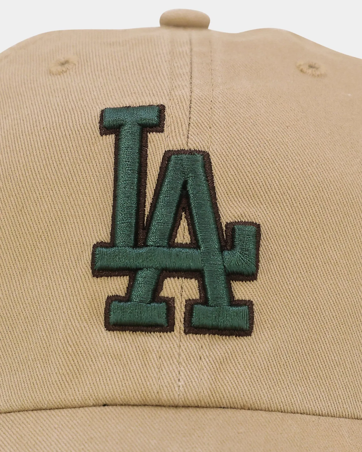 47 Brand Los Angeles Dodgers 'Croc Hunter' Clean Up Strapback Khaki/Dark Green