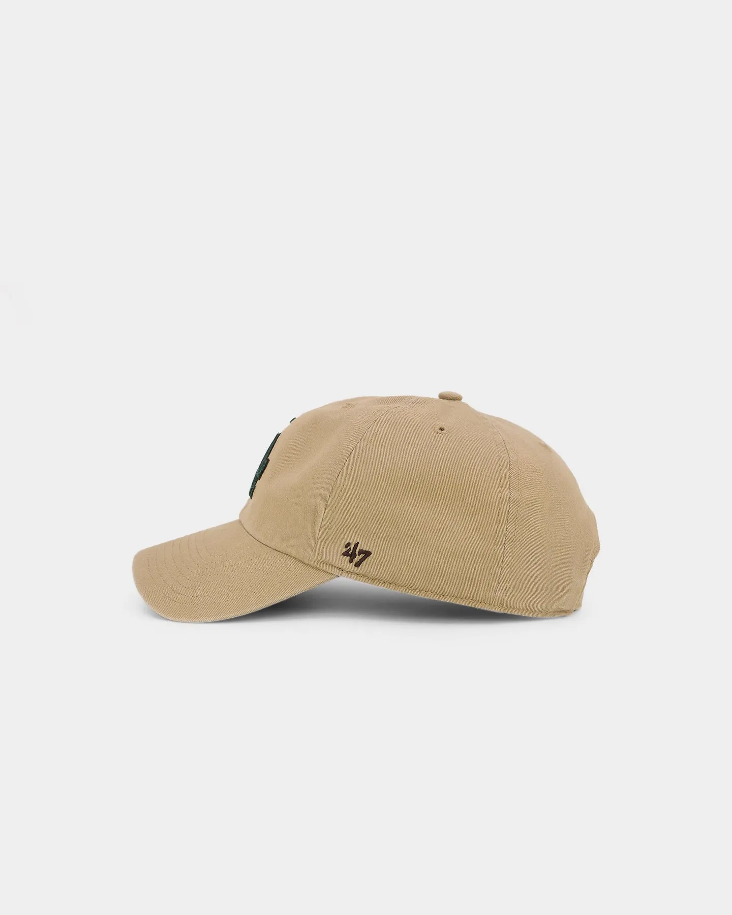 47 Brand Los Angeles Dodgers 'Croc Hunter' Clean Up Strapback Khaki/Dark Green