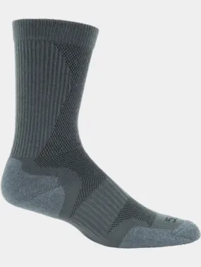 5-11 Brand Men Tactical Sock 10033-032 Slip Stream Crew Gun Mtl Grey