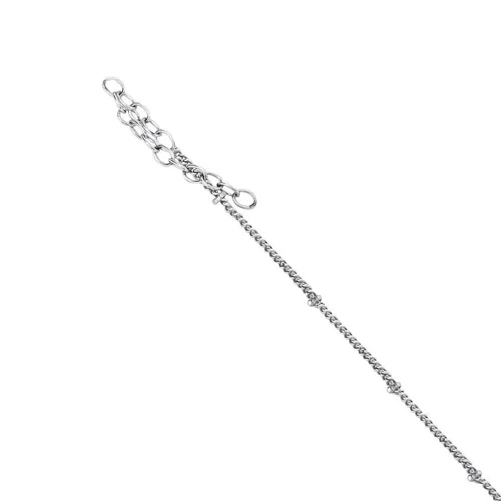 92.5 Silver Oxidized Necklace