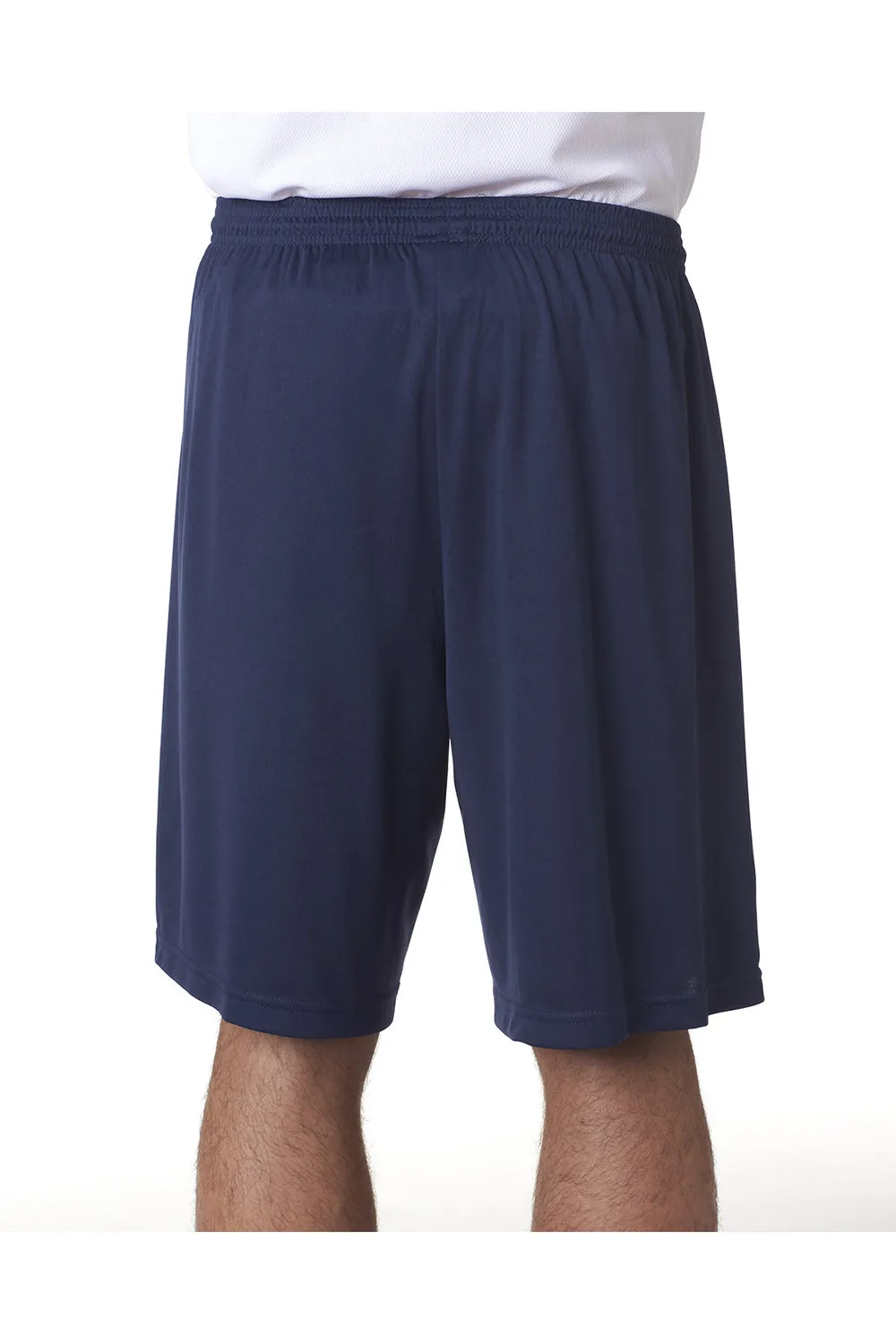 A4 Mens Moisture Wicking Performance Shorts - Navy Blue