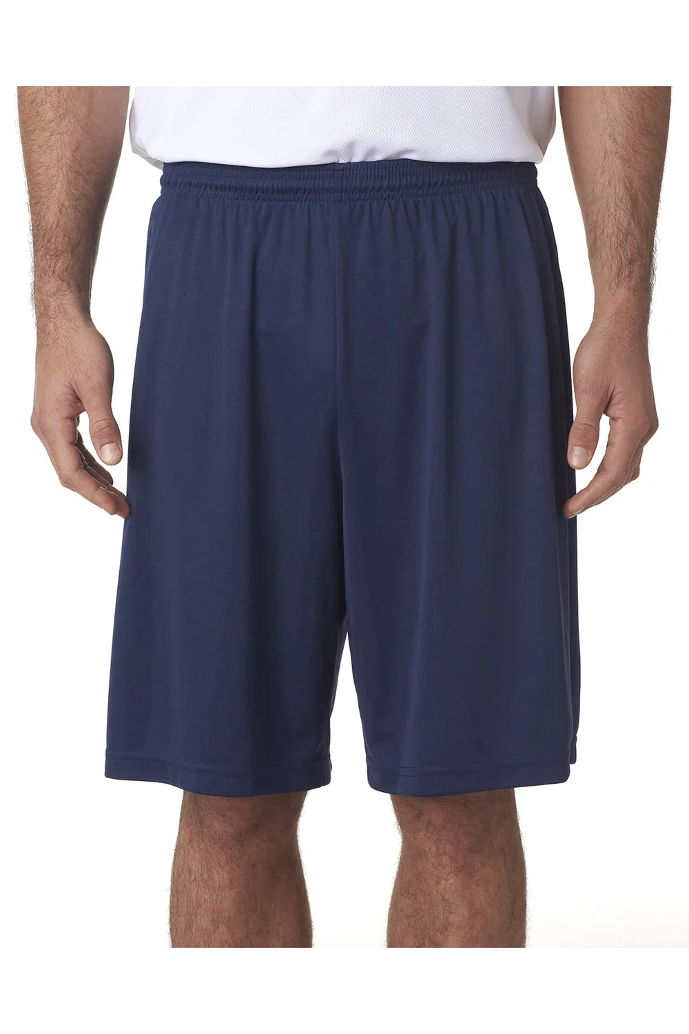 A4 Mens Moisture Wicking Performance Shorts - Navy Blue