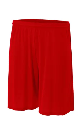 A4 Mens Moisture Wicking Performance Shorts - Scarlet Red