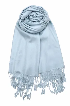 Achillea Pale Teal Pashmina Scarf