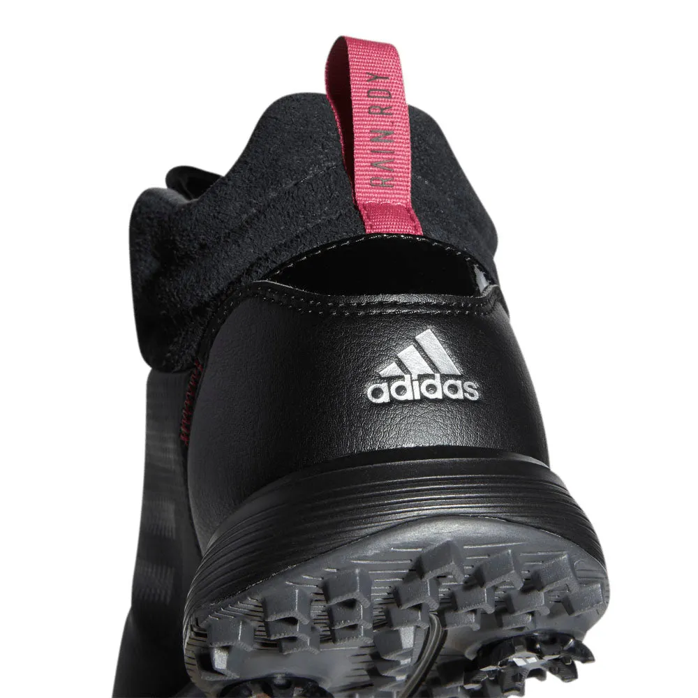 adidas S2G Mid Spiked Ladies Waterproof Shoes - Core Black/Dark Silver Metallic/Wild Pink