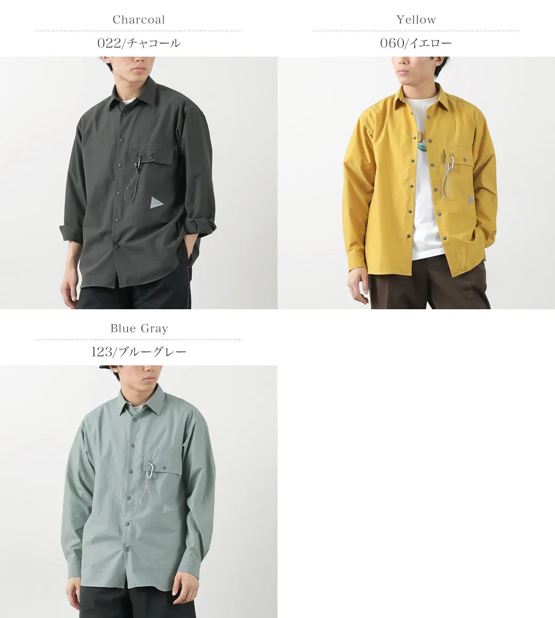 AND WANDER / Dry Breathable  Long Sleeve Shirt