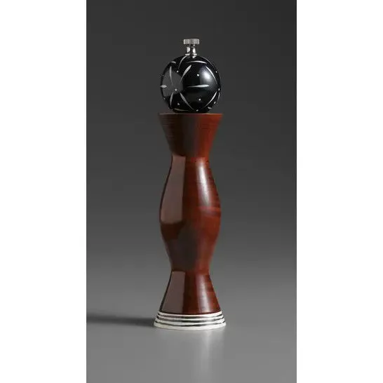 Apex AP-8 in Brown, Black, and White Wooden Salt and Pepper Mill Grinder Shaker by Robert Wilhelm of Raw Design