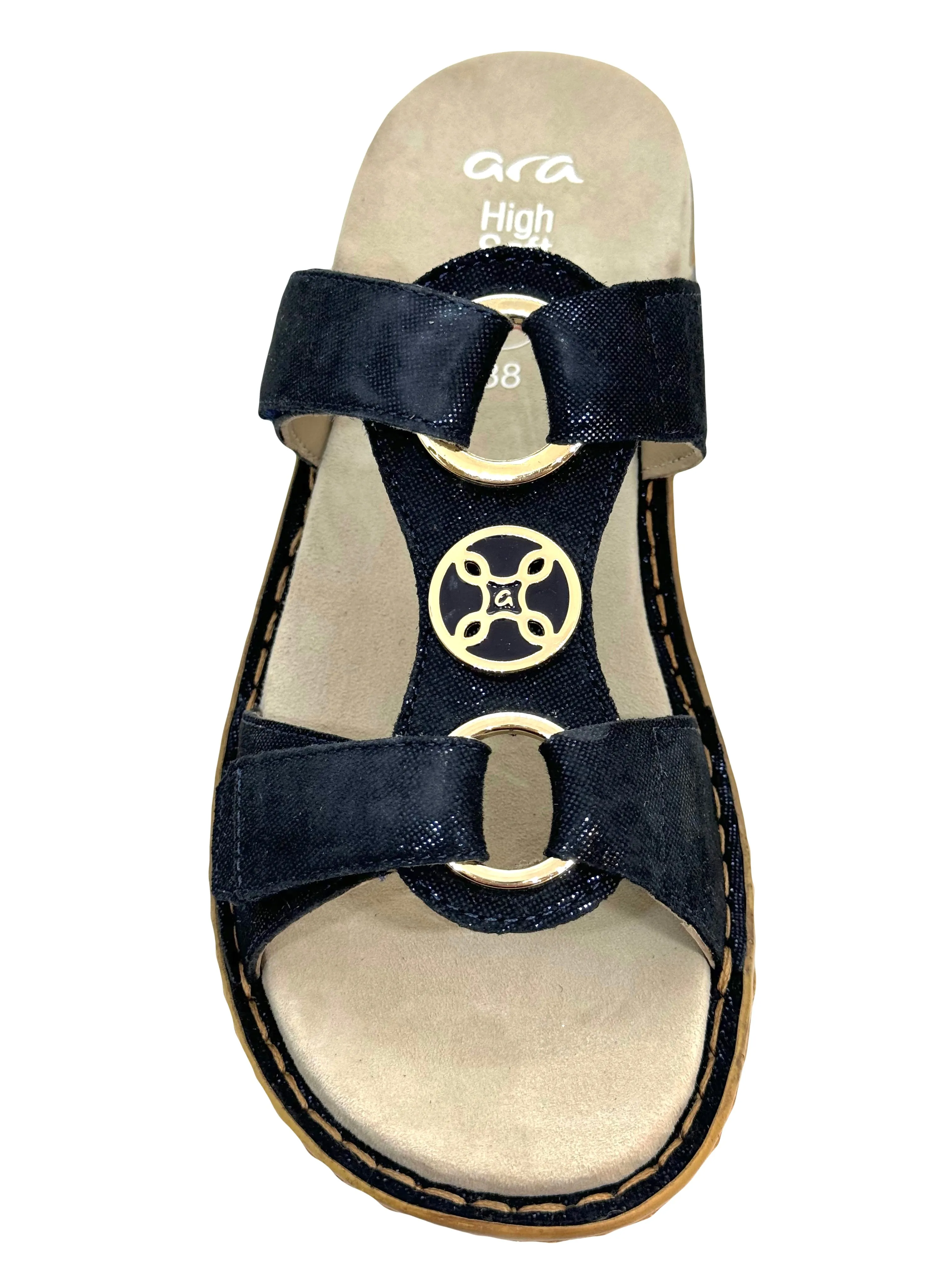 Ara Ladies Hawaii 2 Strap Mule Sandal