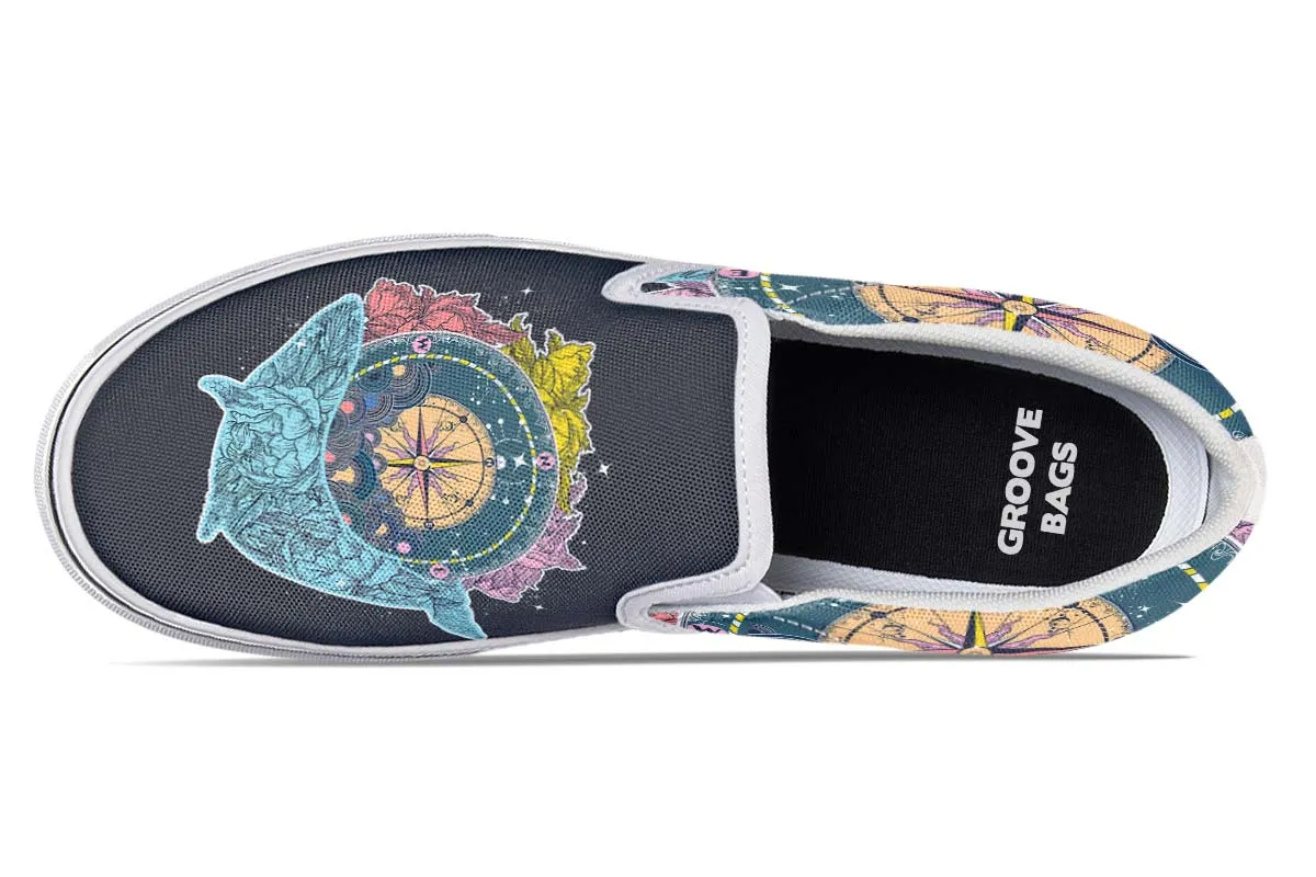 Artsy Compass Slip-On Shoes