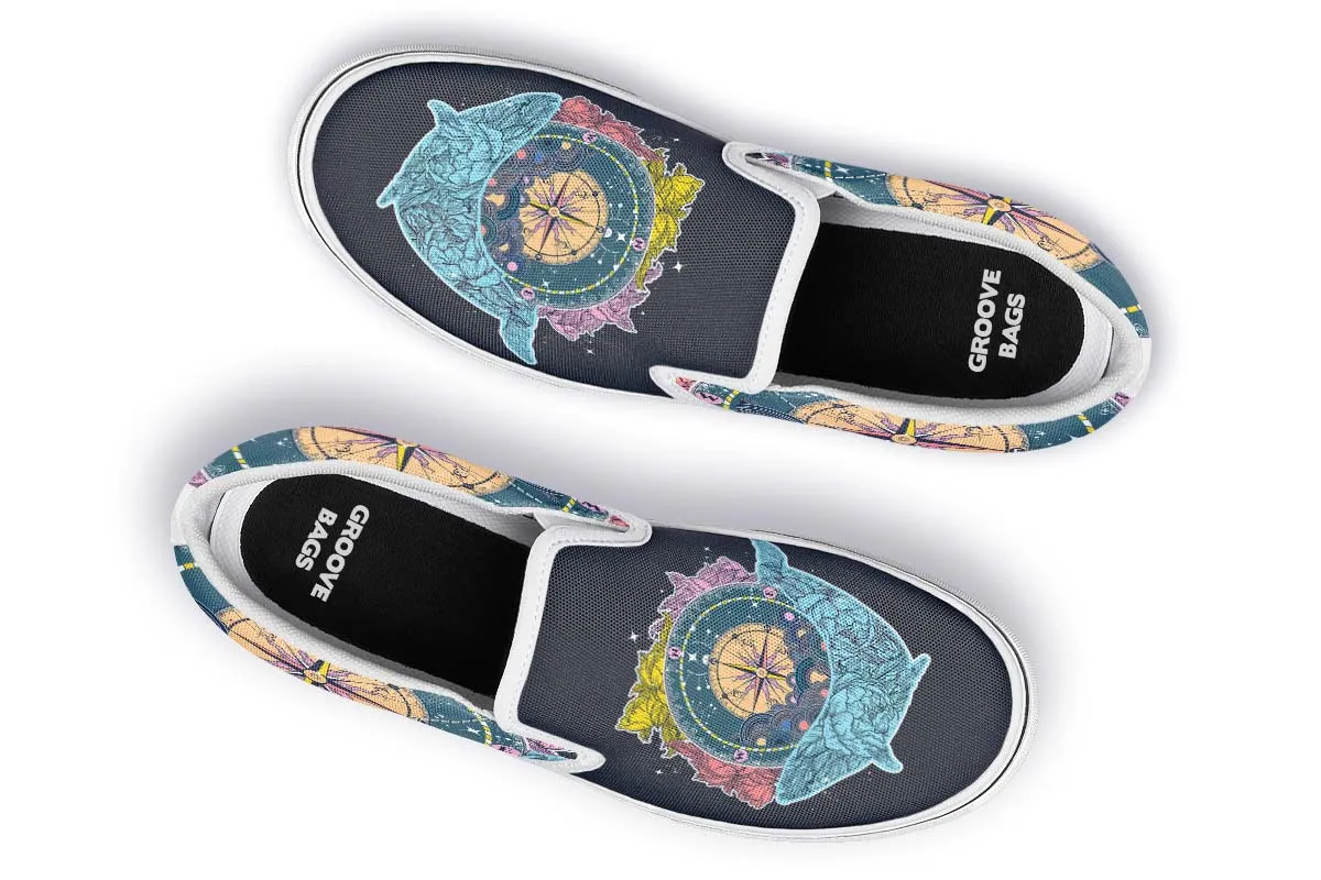 Artsy Compass Slip-On Shoes