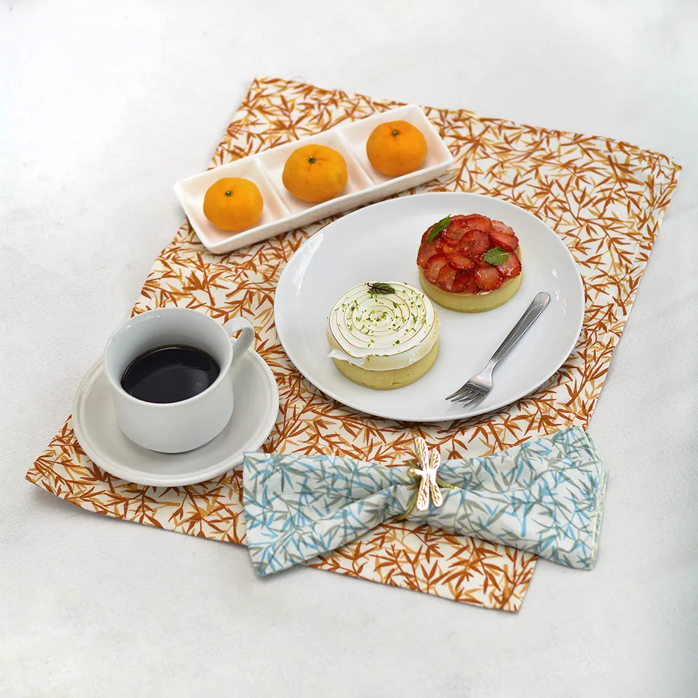 Bamboo Blue Napkins set of 4