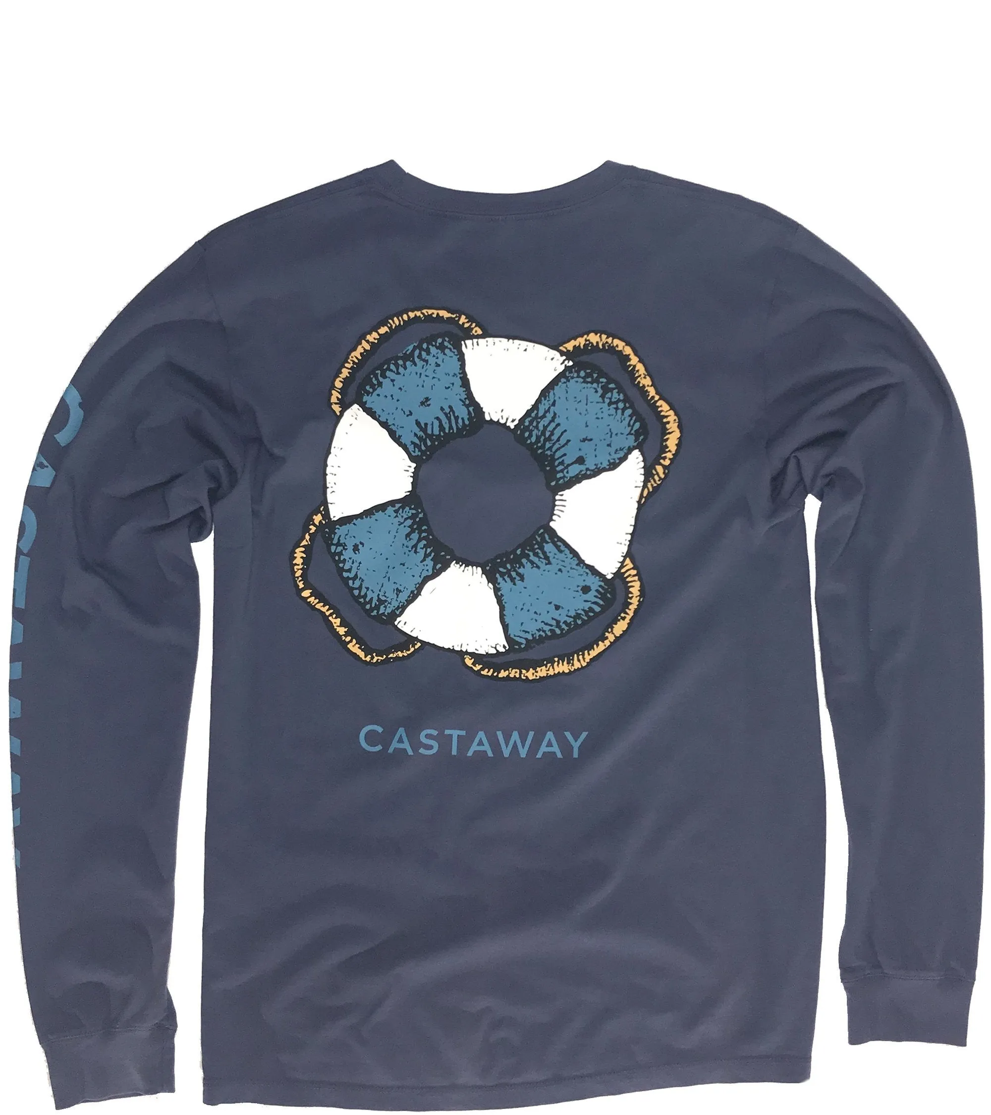 Beach Tee Long Sleeve Navy Castaway