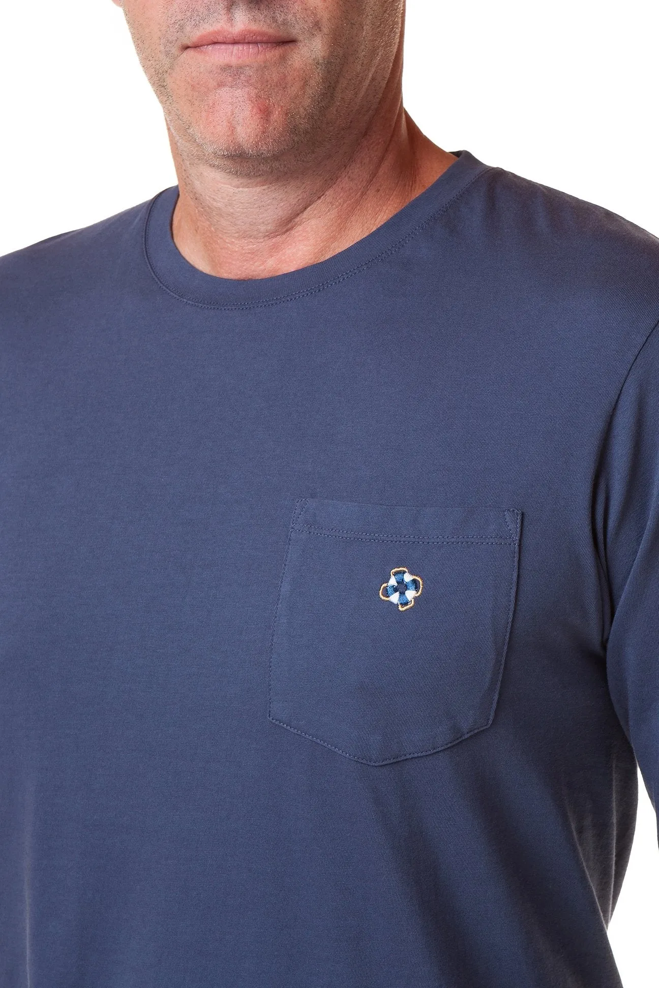 Beach Tee Long Sleeve Navy Castaway