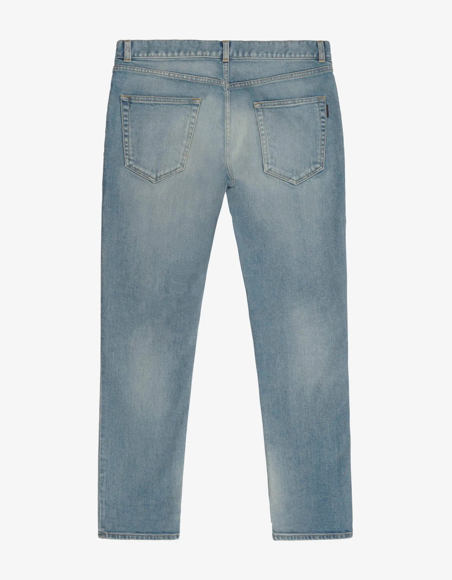 Blue Destroyed Knee Skinny Jeans