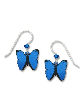 Blue Morpho Butterfly Dangles by Sienna Sky