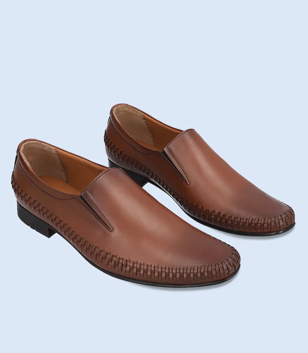 BM5192-TAN-Men Formal Slip-on's