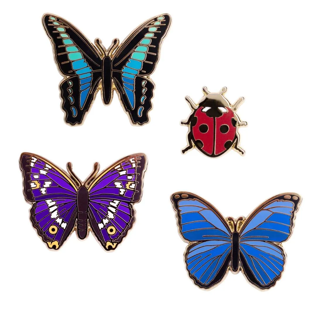 Botanical Bright Pins - Various Insects