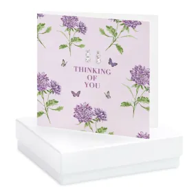 Bright Blooms Thinking of You Boxed Card with Jewellery BE016