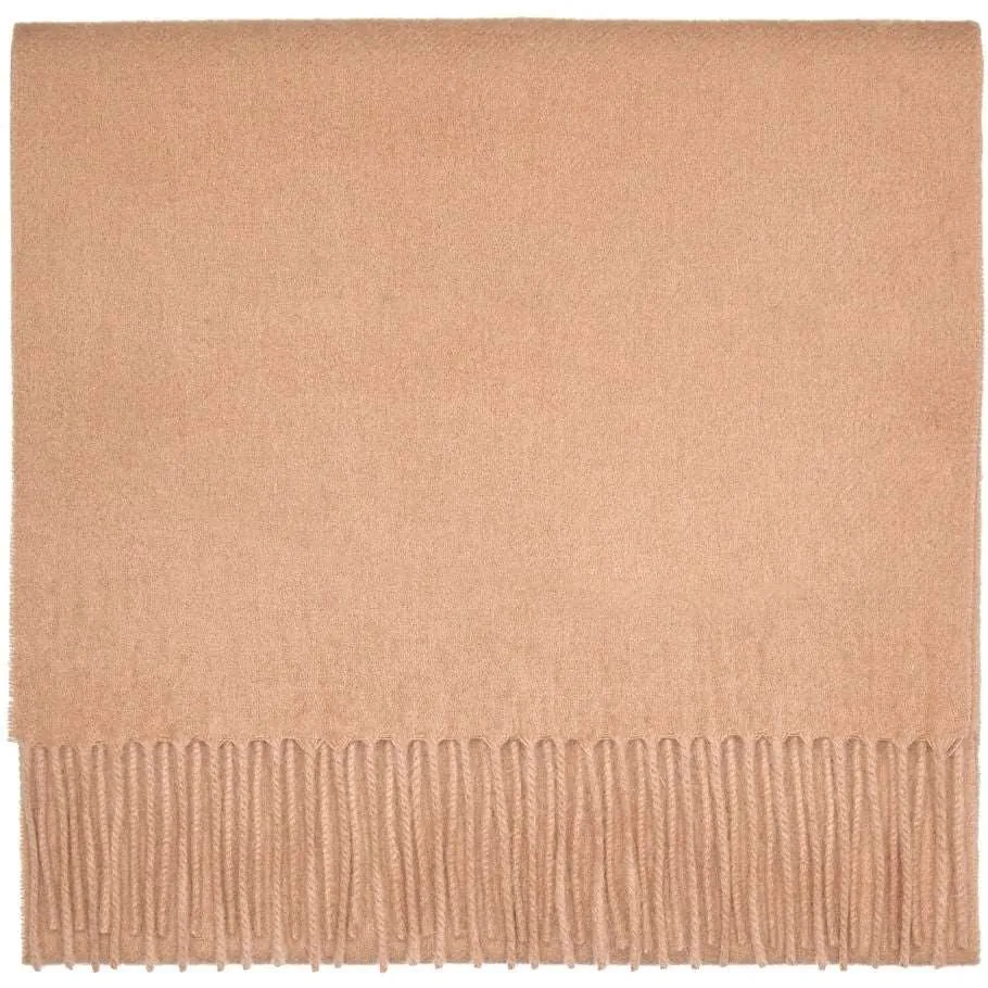 Camel Pure Lambswool Scarf