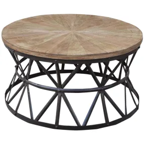 CAST IRON ROUND COFFEE TABLE HANDMADE M4056