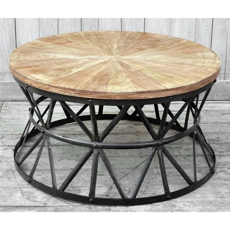 CAST IRON ROUND COFFEE TABLE HANDMADE M4056