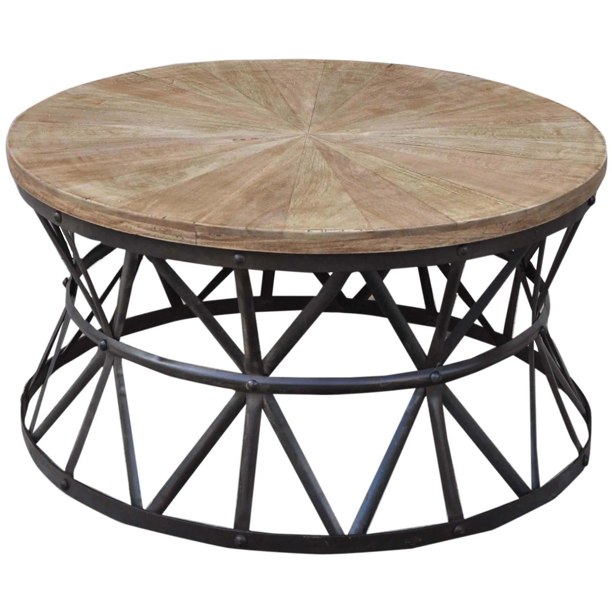 CAST IRON ROUND COFFEE TABLE HANDMADE M4056