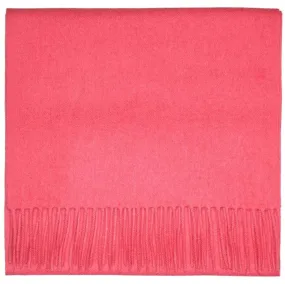 Cerise Pink Pure Lambswool Scarf