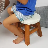 Children's Wooden Stool Teddy Airplane Toddlers Step sitting Stool