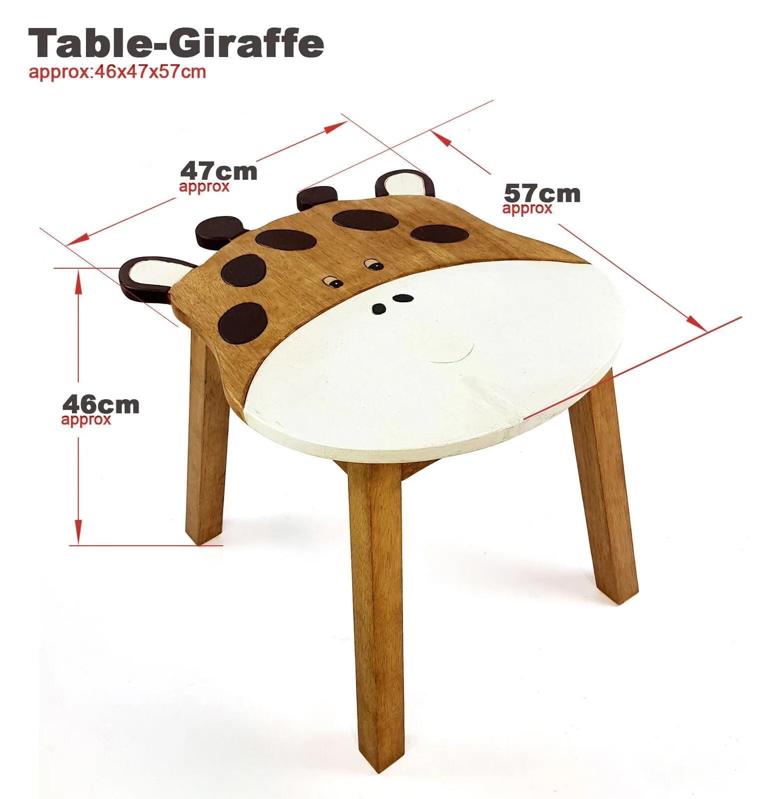 Children’s wooden table Gerry the Giraffe theme