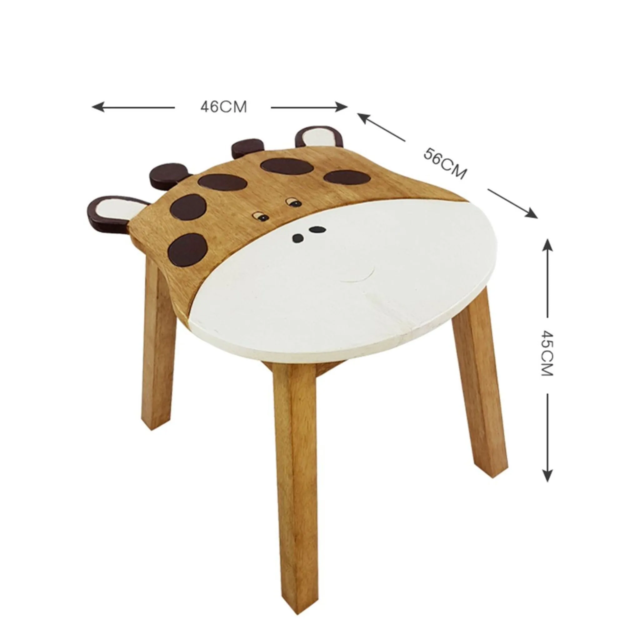 Children’s wooden table : Giraffe themed