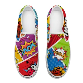 Comic Book Geek Collection - Unisex Slip-On Canvas Sneakers