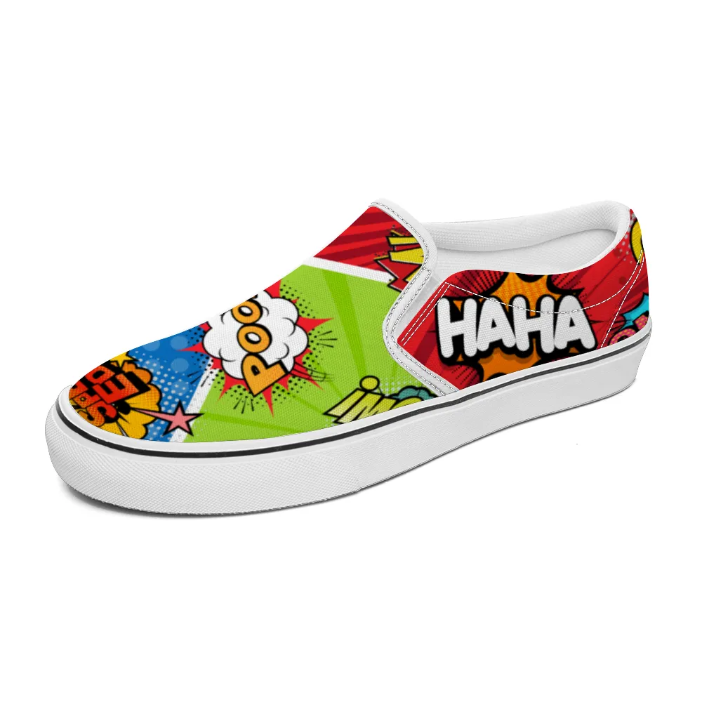 Comic Book Geek Collection - Unisex Slip-On Canvas Sneakers