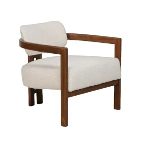 Cumberland Indoor Ivory Boucle Lounge Chair