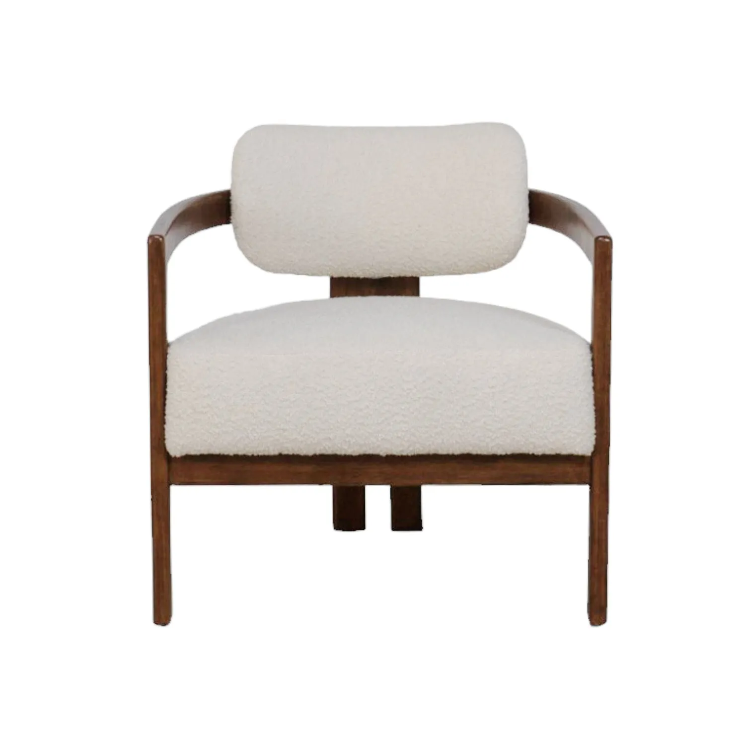 Cumberland Indoor Ivory Boucle Lounge Chair