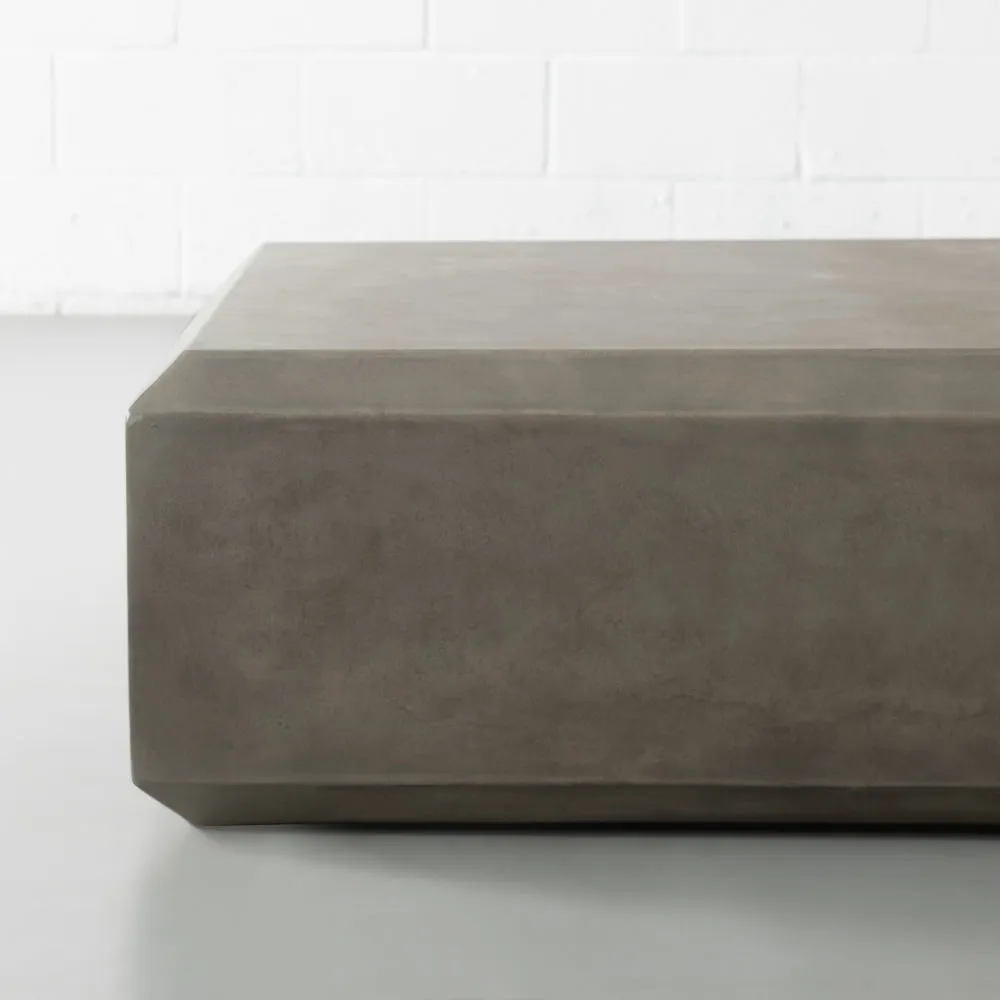 DASANO - Grey Concrete Coffee Table Square