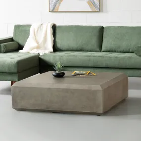 DASANO - Grey Concrete Coffee Table Square