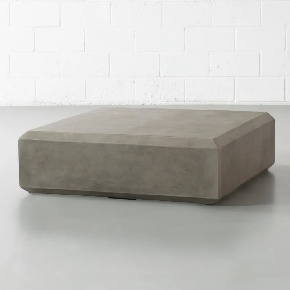 DASANO - Grey Concrete Coffee Table Square