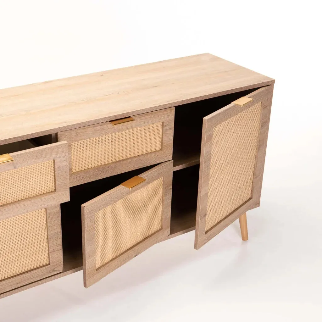 DEWI 4 DOOR 2 DRAWER SIDEBOARD