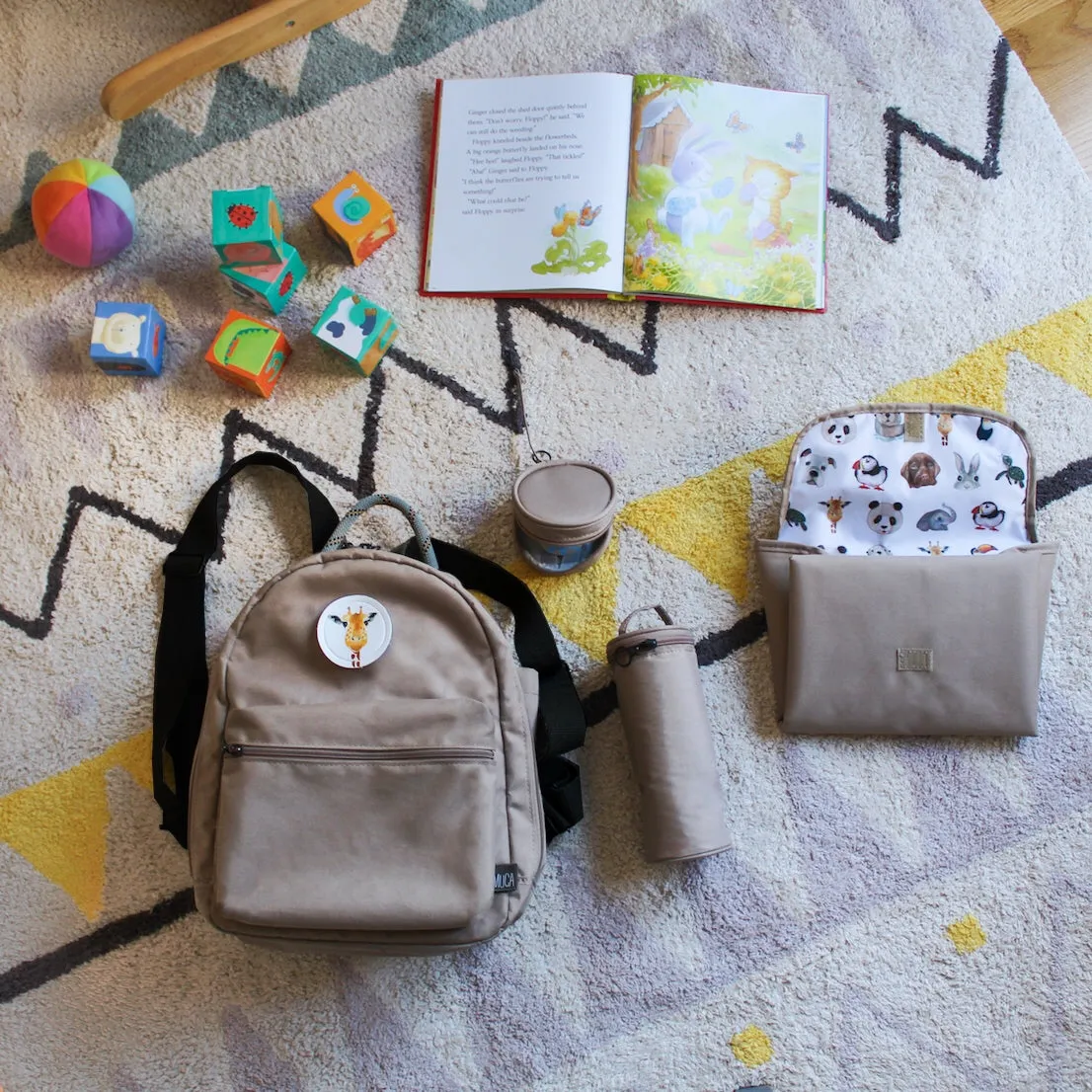 Diaper Backpack Set - Beige GOGI