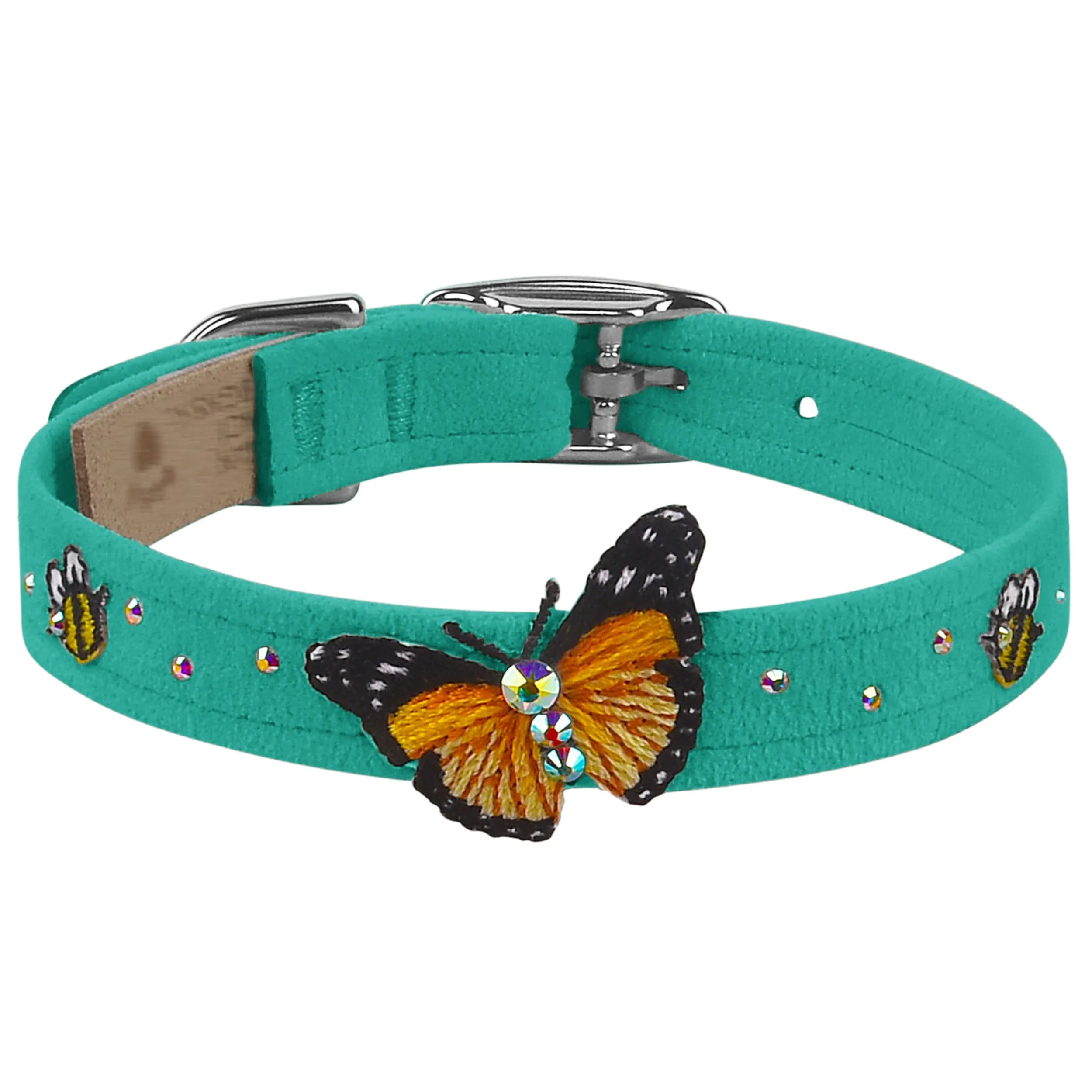 Embroidered Butterfly & Bees Collar