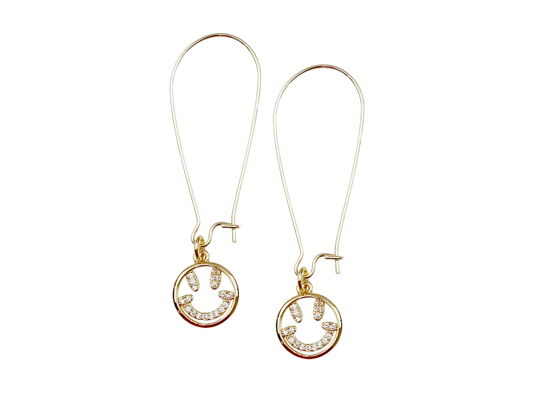 Erimish Smiley Face Dangle Earrings