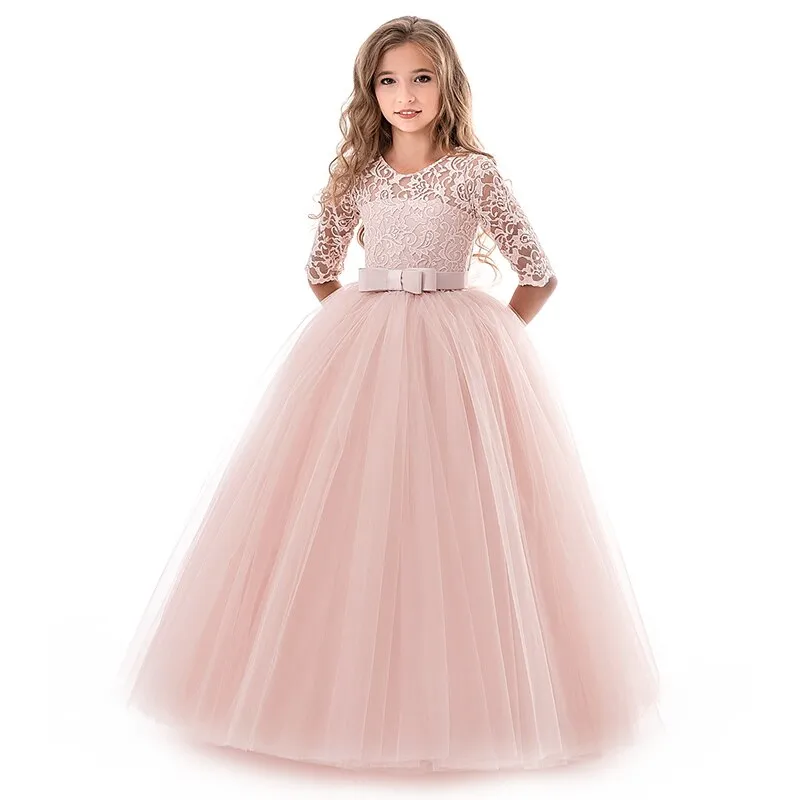 Flower Girl Banquet Long Dress