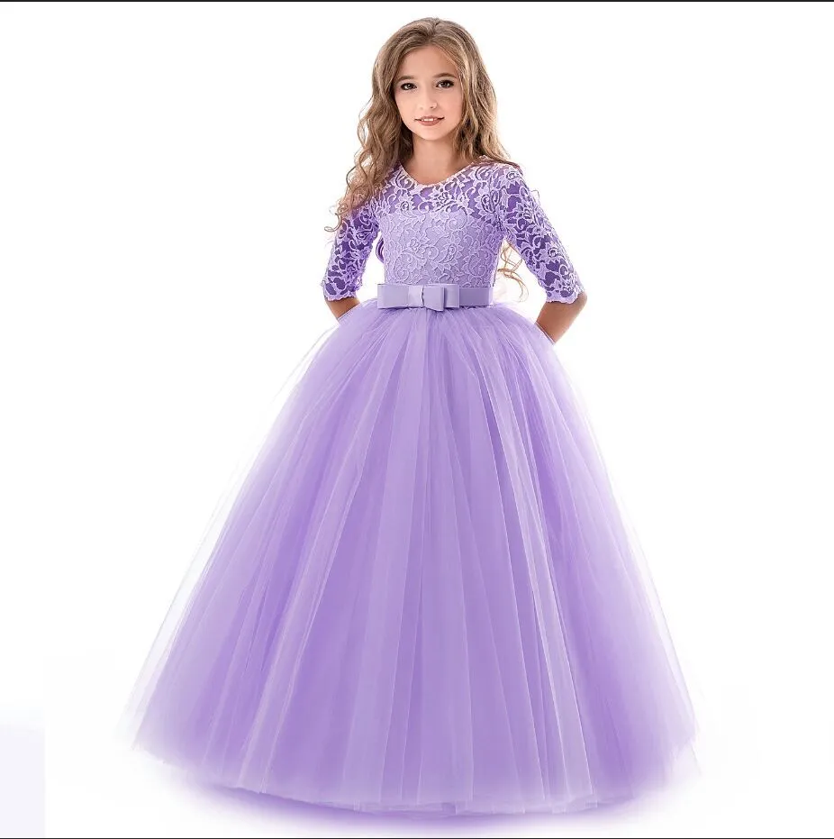 Flower Girl Banquet Long Dress