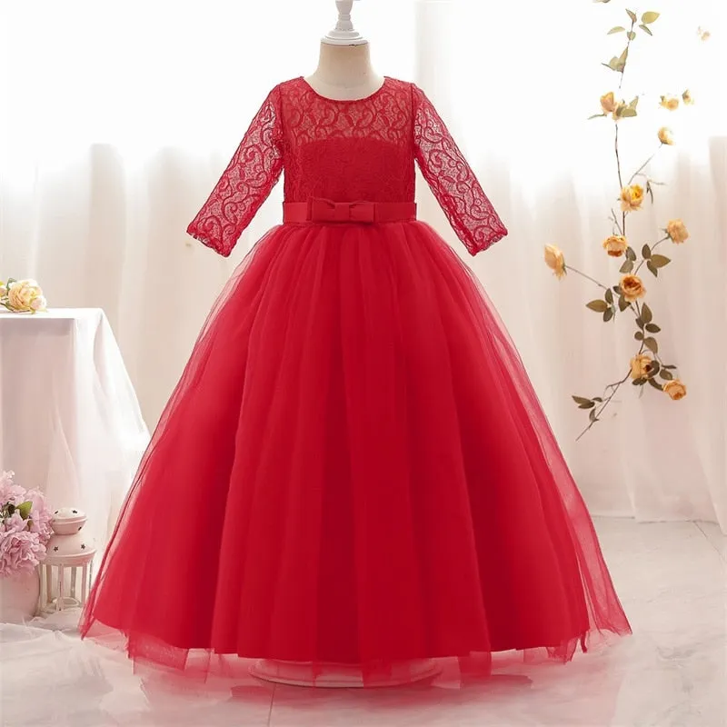 Flower Girl Banquet Long Dress